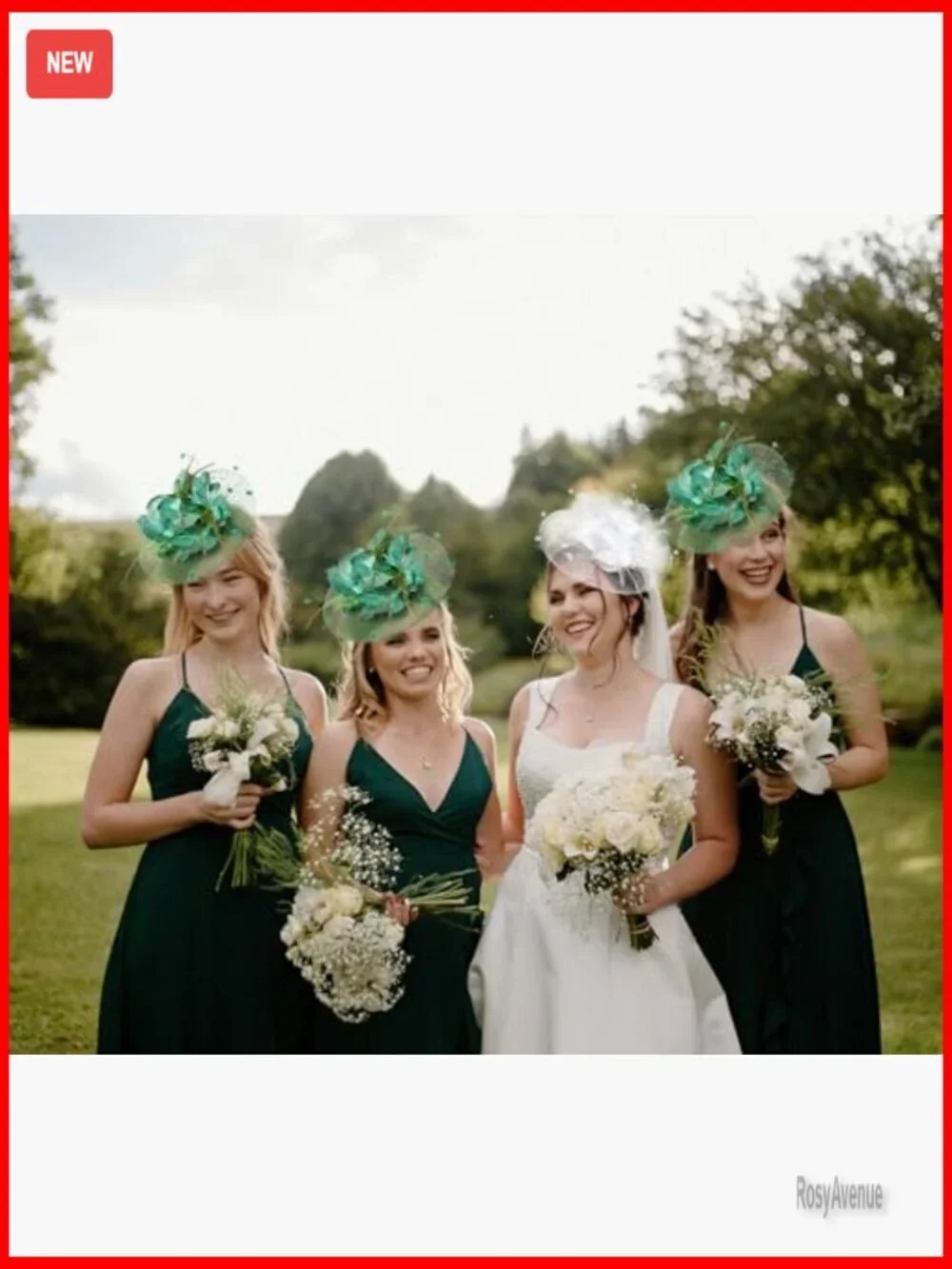 Vintage Feather Fascinator Hat with Headband Derby Tea Party Wedding